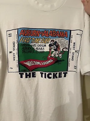 Vtg 1989 Auburn University Tshirt. Guc. Size Lg • $20