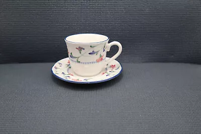 Epoch Dinnerware Indigo Garden Pattern Cup & Saucer Set • $4.99