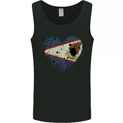 Love Flag American Samoa Football Rugby Mens Vest Tank Top • £9.99