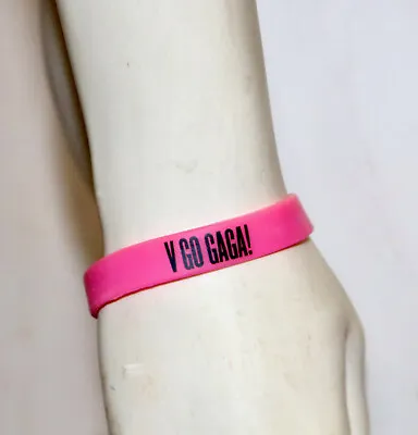 LADY GAGA V Magazine Party Rubber Bracelet Invitation 2009  Rare • £381.23