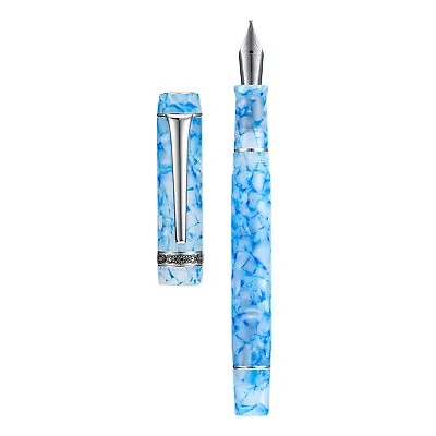 Kaigelu 316A Fountain Pen EF/F/M Nib Blue Ice Acrylic Writing Gift Pen • $26.50
