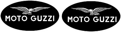 #5015p (2) 3.75  Moto Guzzi V9 V7 Racer Scrambler Decal Sticker LAMINATED Pair • $9.99