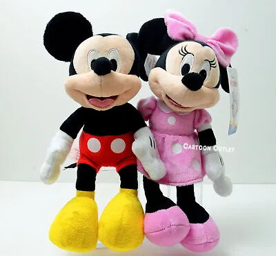 Disney Mickey And Minnie Mouse Plush Doll Clubhouse Stuffed Animal 10” New Gift • $19.99
