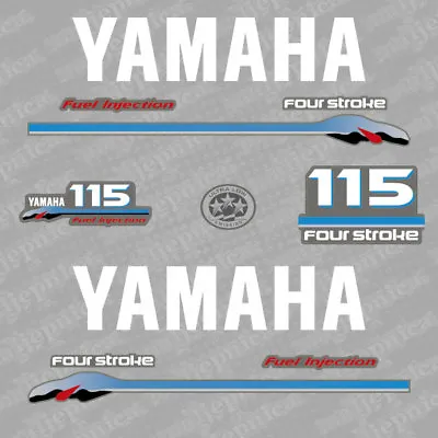 Yamaha 115 Four Stroke Outboard (2000) Decal Aufkleber Adesivo Sticker Set • $60