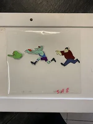 The Real Ghostbusters Original Cel And Drawing Ecto 1 And Slimer • $111.34