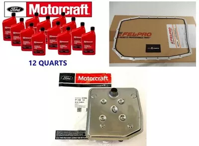 MOTORCRAFT MERCON LV 12 QTS FILTER OIL PAN GASKET Kit FOR FORD 6R80 TRANSMISSION • $320.27