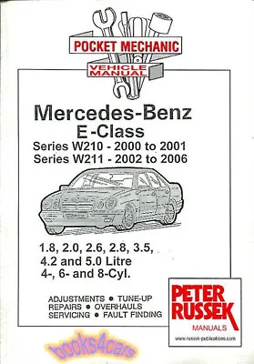 Shop Manual Mercedes Service Repair Book E Class W210 W211 2000-2006 • $56.95