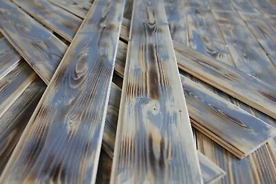 Pallet Wood Cladding Reclaimed Style Rustic Timber Planks Tongue And Groove  • £35