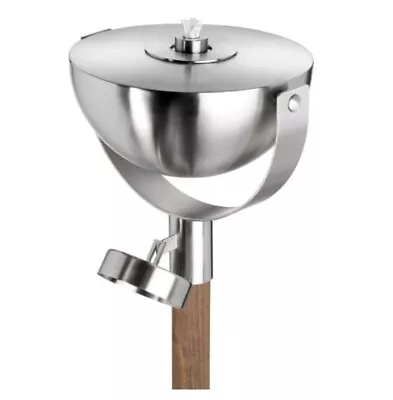 Blomus 65009 Lympos Garden Torch - Single Lantern - Stainless Steel - Wood • £37.94