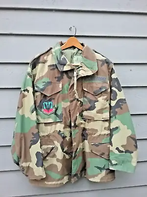 US Military BDU M-65 Field Jacket Coat Cold Weather Camo Small Short • $22.99