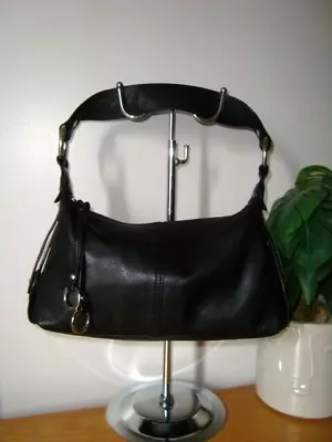 Superb Marks & Spencer M&s Autograph Black Leather Shoulder Bag Handbag • £9.99