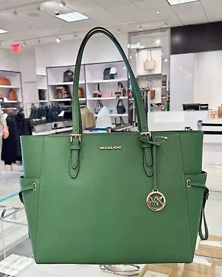 Michael Kors Gilly Large Drawstring Travel Laptop Tote Shoulder Bag • $129