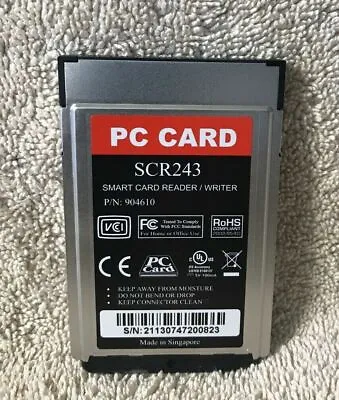 SCR243 Smart Card Reader / Writer PC Card  SCM Microsystems • $9.99