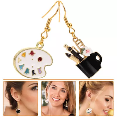  Pendant Earrings Jewelry Painter Charms Garnish Tray Student Silver • £5.35