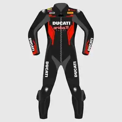 New Ducati Corse Motorbike Riding Leather Racing Motorcycle Suit MotoGP 2022 • $300.89