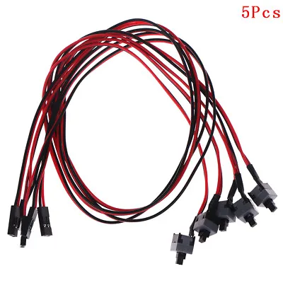 5Pcs PC Computer Motherboard Power Cable Switch On/off/reset Replac-hf • $1.66