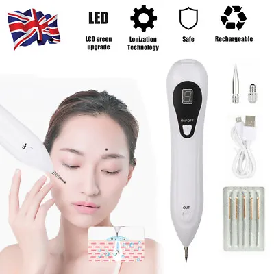 £4.59 • Buy LCD Laser Plasma Skin Tag Remover Age Spot Pen Mole Wart Tattoo Removal Machine