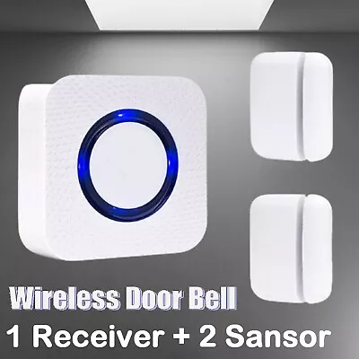 Door Bell Wireless Door Sensor Door Gate Entry Alarm Chime Doorbell Alert Motion • $53.99