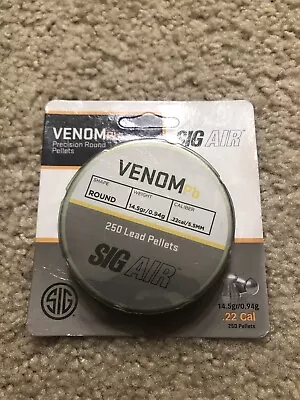 Brand New! Sig Air VENOM 250 Count .22 Caliber Lead Pellets • $5.50