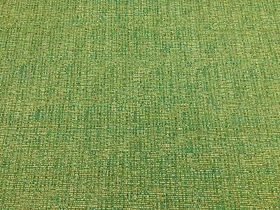Designer Green Aqua Blue Cream MCM Mid Century Modern Tweed Upholstery Fabric • $69