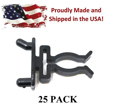 Spring Style Tool Holder Black 25-PK Garage Organizer For 1/4 Pegboard Peg Hooks • $6.99