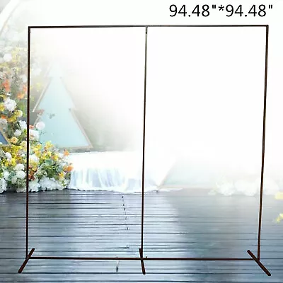 Heavy Duty 2.4M Wedding Backdrop Stage Stand Pipe And Drape Kit Curtain Frame • $72.20