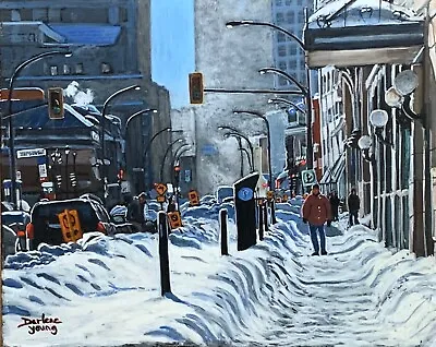 Deep Freeze Montreal Egg Tempera 8x10 Darlene Young Canadian Artist • $72.70