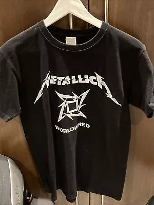 METALLICA 2019 WORLDWIRED BLACK TOUR T-SHIRT - Size Small • £14.95