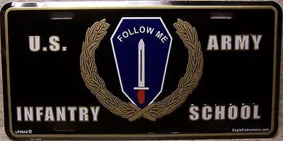 Aluminum Military License Plate Army Infantry School NEW Follow Me • $17.50