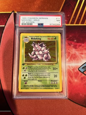 $109.99 • Buy PSA 7 NM GERMAN 1st Edition NIDOKING 11/102 Base Set 1999 Pokemon Rare Holo WOTC
