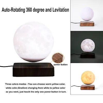 Moon Lamp 3D Printing Magnetic Levitating Moon Light Lamps For HomeOffice Decor • $57.14