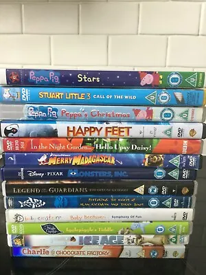 Job Lot - 13 Childrens DVDs: Iggle Piggle Monsters Peppa Pig Ice Age & More • £13