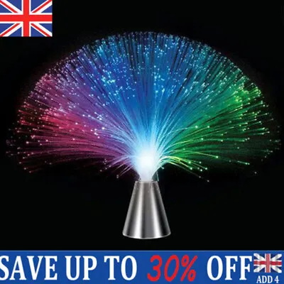 £6.49 • Buy LED Multi Colour Changing Fibre Optic Fountain Night Light Lamp Christmas Decor/
