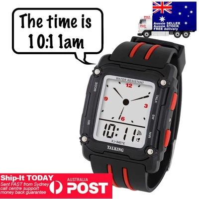 $26.95 • Buy Talking Wrist Watch English Talking Watch Blind And Visually Impaired Aid 