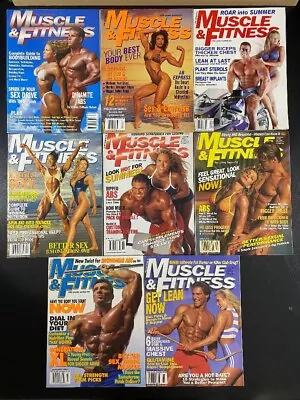 MUSCLE And FITNESS Body Building Magazine 8 Issue LOT All From 1997 • $39.95