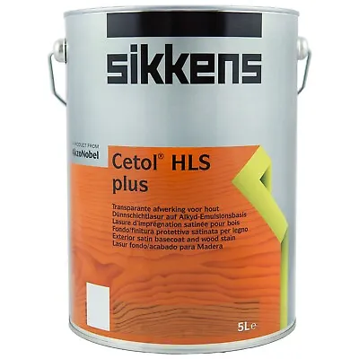 £69.99 • Buy Sikkens Cetol HLS Plus Solvent-Based Exterior Woodstain 5L ON.00.31T