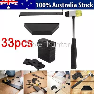 Wood Laminate Flooring Installation Tool Kit Floor Fitting Set + 30 Spacer OZ • $26.29