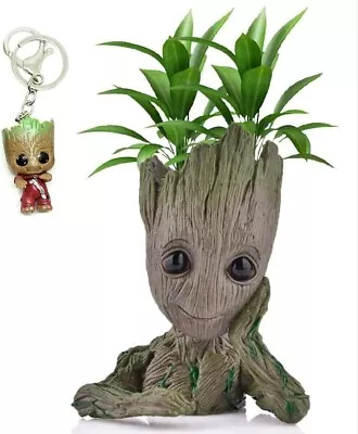 Groot Plant Pot Flowerpot Baby Groot Figures Cute Model Succulent Planter. • £12.50