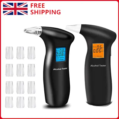 £9.90 • Buy UK Police Digital Breath Alcohol Analyzer Tester LCD Breathalyzer Test Detector