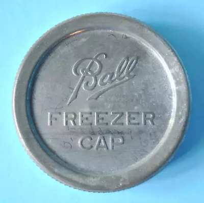 $12 • Buy Vintage BALL FREEZER CAP Lid Fits BALL FREEZER JAR ~ Mason Fruit Canning Jar