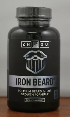 Zhou Nutrition Iron Beard 60 Veggie Capsules Premium Beard & Hair Formula • $21.98