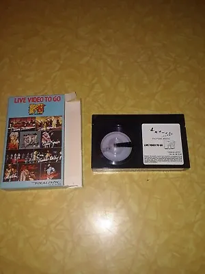 MTV Live Video To Go Betamax Beta Tape NOT VHS Duran Iron Maiden Phil Collins 84 • $14.90