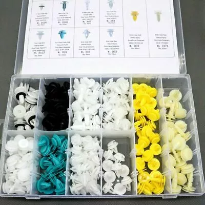 210Pcs Car Body Rivet Trim Clip Door Bumper Rivets Push Pin Moulding Assortment • $24.12