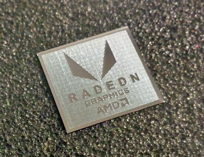 AMD Radeon Graphics Silver Chrome Sticker 18 X 20mm 2020 Case Badge • $1.99