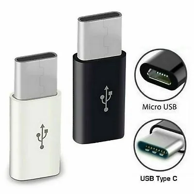 Micro USB Female To Type C Male Adapter Converter Micro-B To USB-C Connector LOT • $1.74