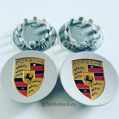 Porsche Wheel Centre Caps Badge Emblem- 65mm 2.55 Inches 4 PCS Wheel Hub Cap • $49.99