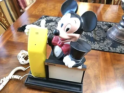 Vintage Disney Mickey Mouse Unisonic Telephone Memo Pad Model 6050 Never Used • $29