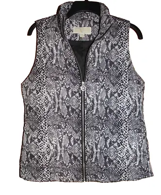 EUC Women's Michael Michael Kors Puffer Vest Gilet Snake Print - Size SMALL • $20