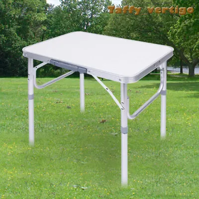 £21.89 • Buy Portable Folding Camping Table Aluminium Carry BBQ Desk Kitchen Outdoor Picnic