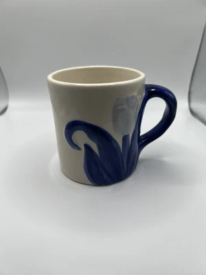 $8.55 • Buy VTG Delft Blauw Blue Tulip Coffee Mug Cup 3  Diameter 3.25  Tall Hand Painted 